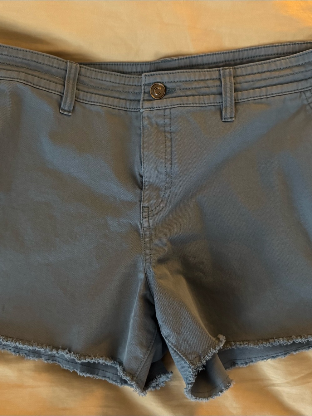 Prana Women's Light Blue Denim Shorts, size 14